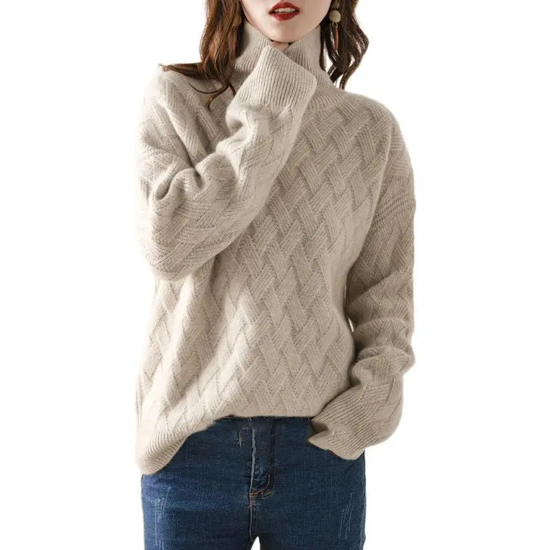 𝑪𝒉𝒆𝒓𝒓𝒚 | Jersey de cuello alto de invierno