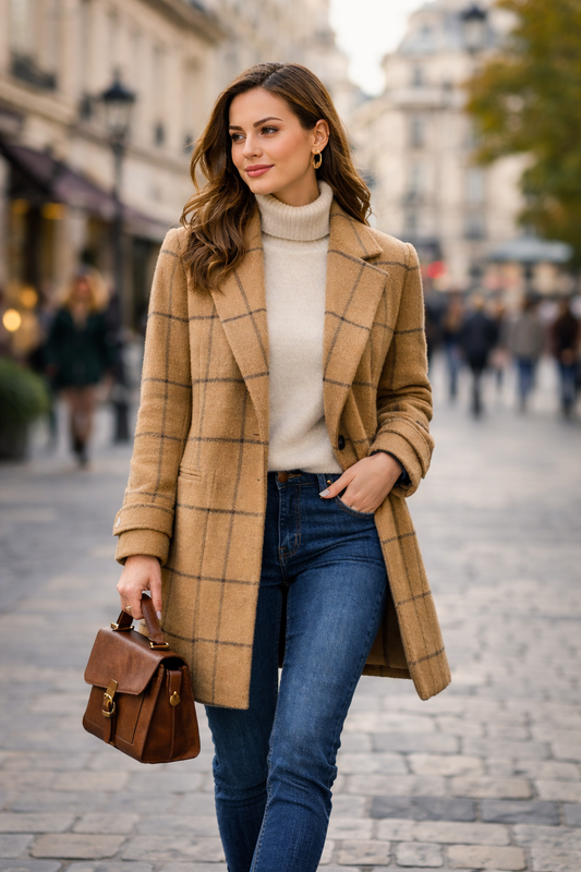 𝑵𝑨𝑬𝑳𝑰𝑻𝑯 – Abrigo de Cuadros Elegante