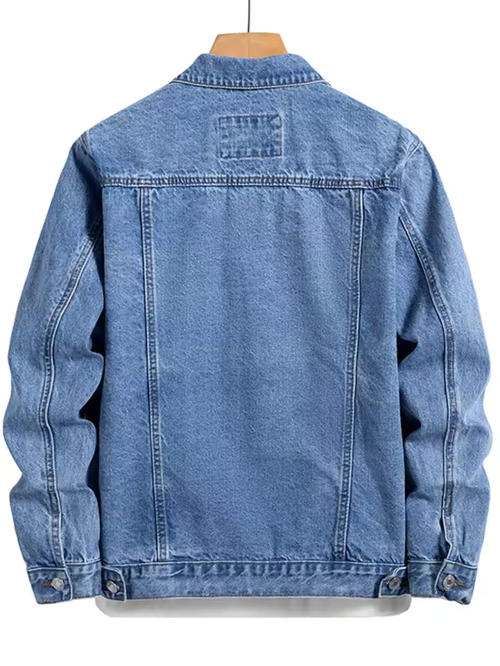 Chaqueta Denim Azul Hombre