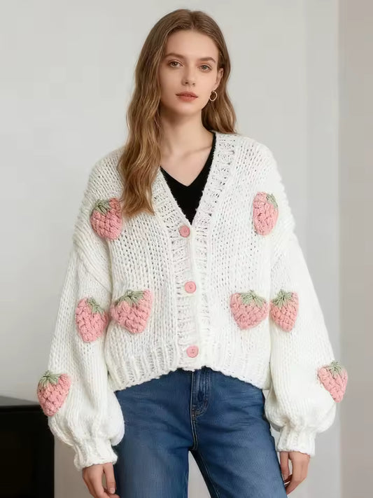 Cárdigan de punto fresa