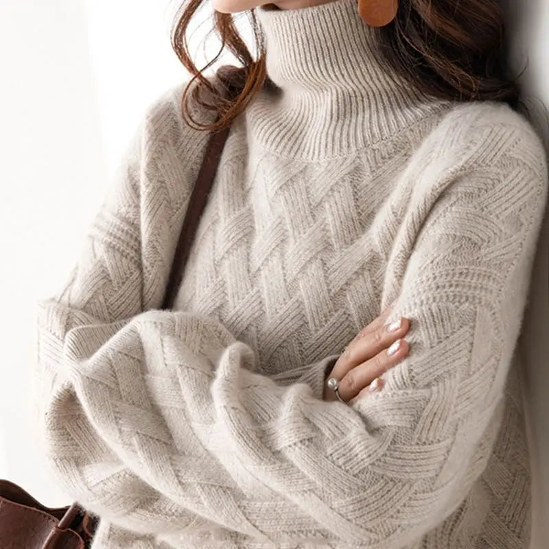 𝑪𝒉𝒆𝒓𝒓𝒚 | Jersey de cuello alto de invierno