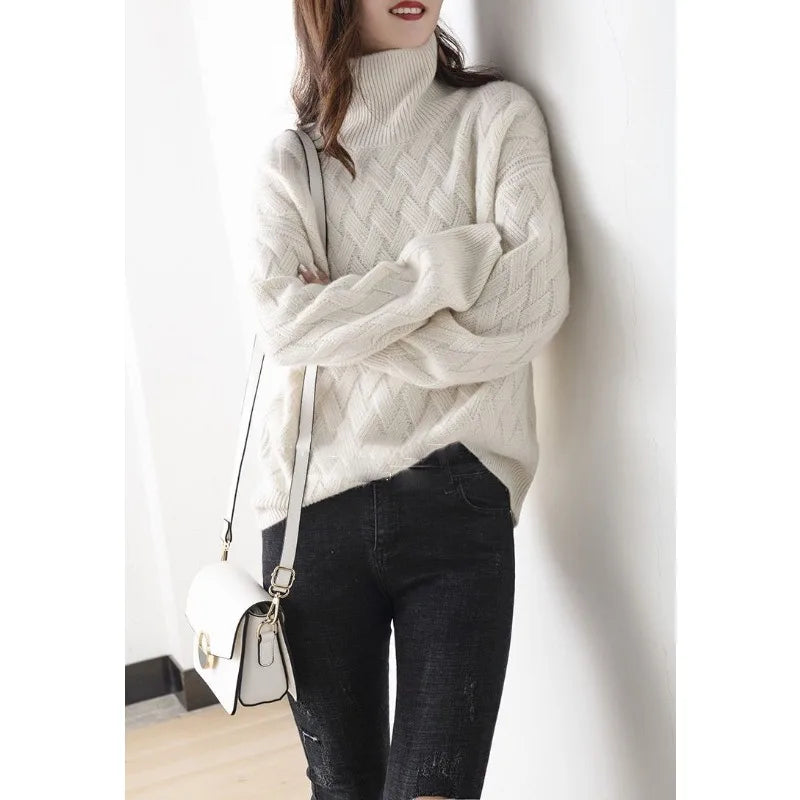 𝑪𝒉𝒆𝒓𝒓𝒚 | Jersey de cuello alto de invierno