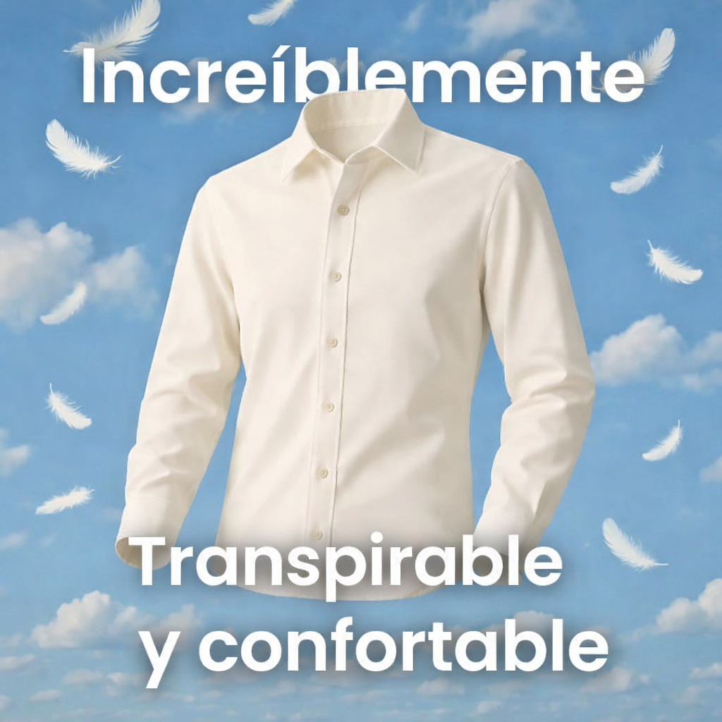 Camisa antiarrugas con corte ajustado