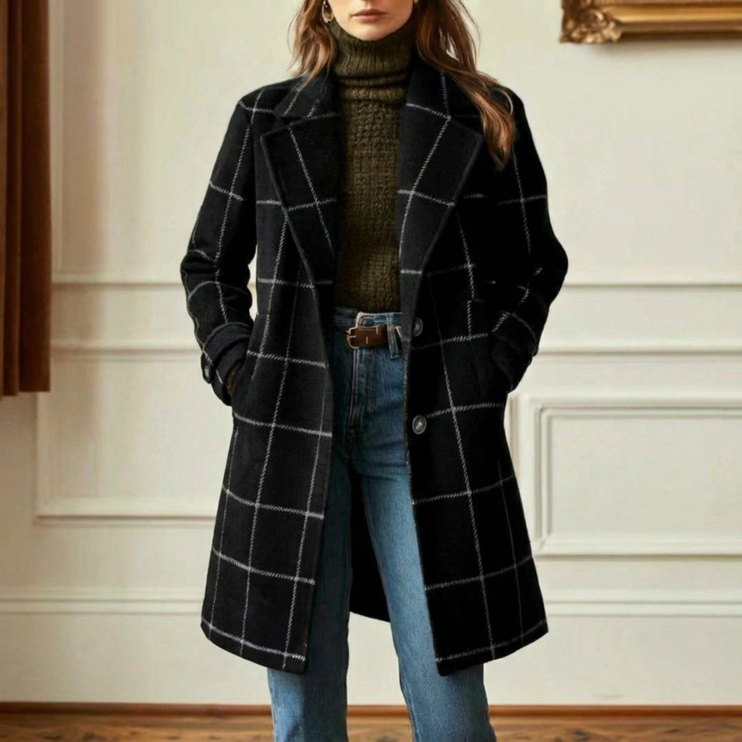 𝑵𝑨𝑬𝑳𝑰𝑻𝑯 – Abrigo de Cuadros Elegante
